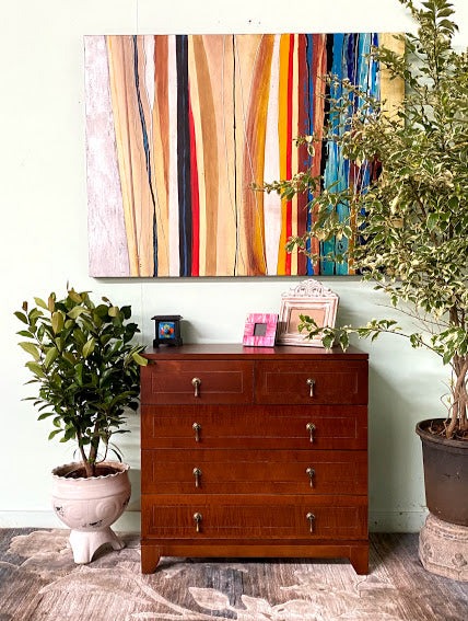 Five Drawer Wooden Cabinet