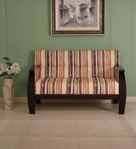 Wooden Arm Sofa for Two