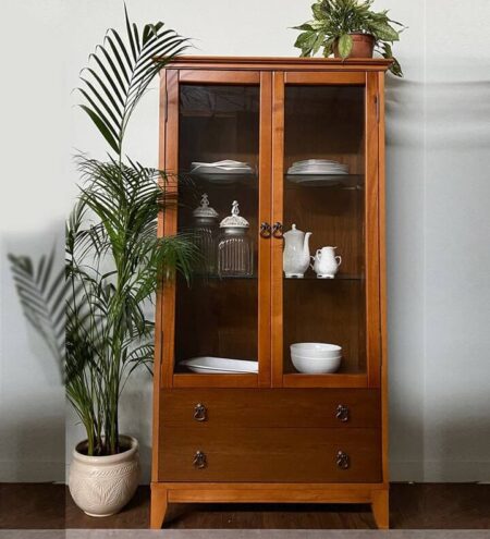 Wooden Cabinet With Glass Door